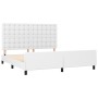 Estructura de cama cabecero cuero sintético blanco 160x200 cm de vidaXL, Camas y somieres - Ref: Foro24-3125580, Precio: 241,...