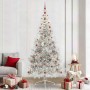 Árbol de Navidad Artificial Preiluminado Plateado 240 cm PET en Decoración Festiva y Estacional | Comprar online en Foru.es
