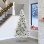 Árbol de Navidad Artificial Preiluminado Plateado 240 cm PET en Decoración Festiva y Estacional | Comprar online en Foru.es
