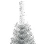 Árbol de Navidad Artificial Preiluminado Plateado 240 cm PET en Decoración Festiva y Estacional | Comprar online en Foru.es