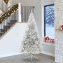 Árbol de Navidad Artificial Preiluminado Plateado 240 cm PET en Decoración Festiva y Estacional | Comprar online en Foru.es
