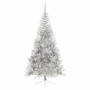 Árbol de Navidad Artificial Preiluminado Plateado 240 cm PET en Decoración Festiva y Estacional | Comprar online en Foru.es