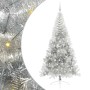 Árbol de Navidad Artificial Preiluminado Plateado 240 cm PET en Decoración Festiva y Estacional | Comprar online en Foru.es