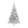 Árbol de Navidad Artificial Preiluminado Plateado 240 cm PET en Decoración Festiva y Estacional | Comprar online en Foru.es
