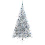 Árbol de Navidad Artificial Preiluminado Plateado 240 cm PET en Decoración Festiva y Estacional | Comprar online en Foru.es