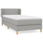 Cama box spring con colchón tela gris claro 90x200 cm de vidaXL, Camas y somieres - Ref: Foro24-3126693, Precio: 313,62 €, De...