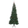Árbol de Navidad Artificial de Esquina Verde 240 cm PVC y Metal en Decoración Festiva y Estacional | Comprar online en Foru.es