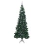 Árbol de Navidad Artificial de Esquina Verde 240 cm PVC y Metal en Decoración Festiva y Estacional | Comprar online en Foru.es