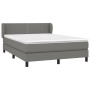Cama box spring con colchón tela gris oscuro 140x190 cm de vidaXL, Camas y somieres - Ref: Foro24-3126158, Precio: 466,65 €, ...