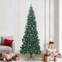 Árbol de Navidad Artificial de Esquina Verde 240 cm PVC y Metal en Decoración Festiva y Estacional | Comprar online en Foru.es