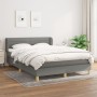 Cama box spring con colchón tela gris oscuro 140x200 cm de vidaXL, Camas y somieres - Ref: Foro24-3126886, Precio: 433,65 €, ...
