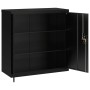 Armario archivador de acero negro 90x40x90 cm en Armarios archivadores | Comprar online en Foru.es