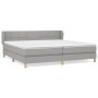 Cama box spring con colchón tela gris claro 200x200 cm de vidaXL, Camas y somieres - Ref: Foro24-3126829, Precio: 591,31 €, D...