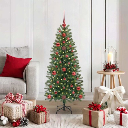 Árbol de Navidad artificial con 150 LED Verde 120 cm PE y PVC en Decoración Festiva y Estacional | Comprar online en Foru.es