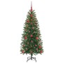 Árbol de Navidad artificial con 150 LED Verde 120 cm PE y PVC en Decoración Festiva y Estacional | Comprar online en Foru.es