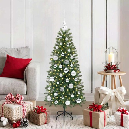 Árbol de Navidad artificial con 150 LED Verde 120 cm PE y PVC en Decoración Festiva y Estacional | Comprar online en Foru.es