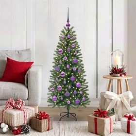 Árbol de Navidad artificial con 150 LED Verde 120 cm PE y PVC en Decoración Festiva y Estacional | Comprar online en Foru.es