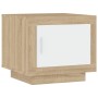 Mesa de centro madera contrachapada blanco y Sonoma 51x50x45 cm de vidaXL, Mesas de centro - Ref: Foro24-811804, Precio: 49,3...