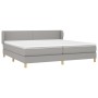 Cama box spring con colchón tela gris claro 200x200 cm de vidaXL, Camas y somieres - Ref: Foro24-3126669, Precio: 590,26 €, D...