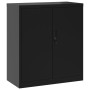 Armario archivador de acero negro 79x40x90 cm en Armarios archivadores | Comprar online en Foru.es