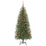 Árbol de Navidad artificial con 150 LED Verde 150 cm PE y PVC en Decoración Festiva y Estacional | Comprar online en Foru.es
