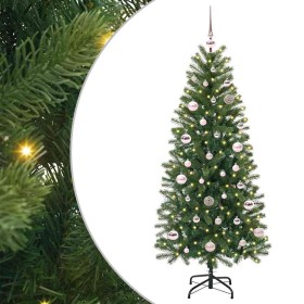 Árbol de Navidad artificial con 150 LED Verde 150 cm PE y PVC en Decoración Festiva y Estacional | Comprar online en Foru.es