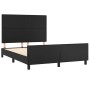 Estructura de cama con cabecero cuero sintético negro 140x200cm de vidaXL, Camas y somieres - Ref: Foro24-3125451, Precio: 25...