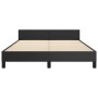 Estructura de cama con cabecero cuero sintético negro 140x200cm de vidaXL, Camas y somieres - Ref: Foro24-3125451, Precio: 25...