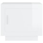 Mesa de centro madera de ingeniería blanco brillo 51x50x45 cm de vidaXL, Mesas de centro - Ref: Foro24-811805, Precio: 46,43 ...