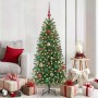 Árbol de Navidad artificial con 150 LED Verde 150 cm PE y PVC en Decoración Festiva y Estacional | Comprar online en Foru.es