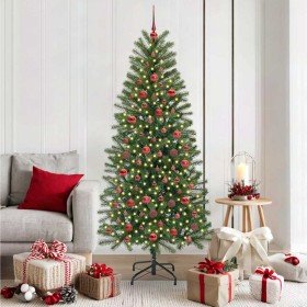 Árbol de Navidad artificial con 300 LED Verde 180 cm PE y PVC en Decoración Festiva y Estacional | Comprar online en Foru.es