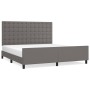 Estructura de cama con cabecero cuero sintético gris 180x200cm de vidaXL, Camas y somieres - Ref: Foro24-3125589, Precio: 261...