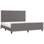 Estructura de cama con cabecero cuero sintético gris 180x200cm de vidaXL, Camas y somieres - Ref: Foro24-3125589, Precio: 261...