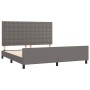Estructura de cama con cabecero cuero sintético gris 180x200cm de vidaXL, Camas y somieres - Ref: Foro24-3125589, Precio: 261...
