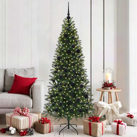 Árbol de Navidad artificial con 300 LED Verde 180 cm PE y PVC en Decoración Festiva y Estacional | Comprar online en Foru.es