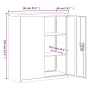 Armario archivador de acero blanco 90x40x105 cm en Armarios archivadores | Comprar online en Foru.es
