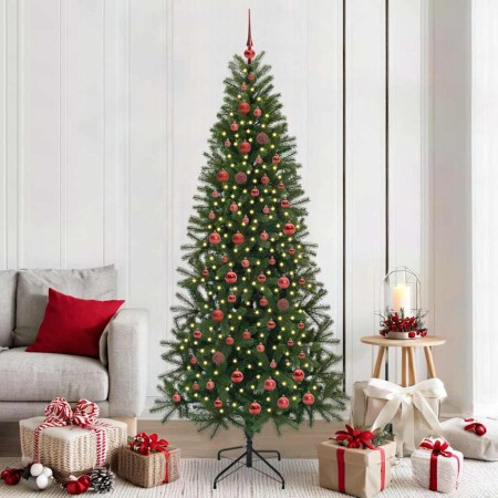 Árbol de Navidad artificial con 300 LED Verde 210 cm PE y PVC en Decoración Festiva y Estacional | Comprar online en Foru.es
