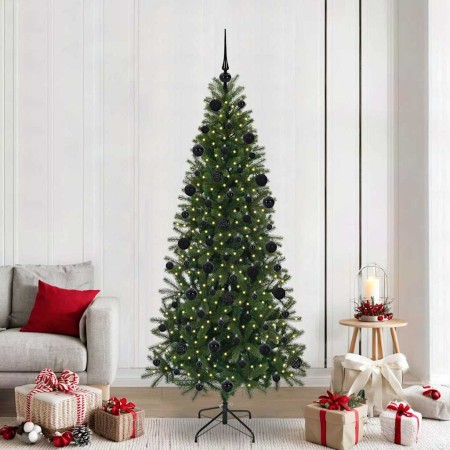 Árbol de Navidad artificial con 300 LED Verde 210 cm PE y PVC en Decoración Festiva y Estacional | Comprar online en Foru.es