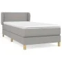 Box spring bed with light gray fabric mattress 90x200 cm by vidaXL, Beds and slatted bases - Ref: Foro24-3126613, Price: 304,...
