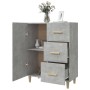 Aparador de madera contrachapada gris hormigón 69,5x34x90 cm de vidaXL, Aparadores - Ref: Foro24-812172, Precio: 81,83 €, Des...