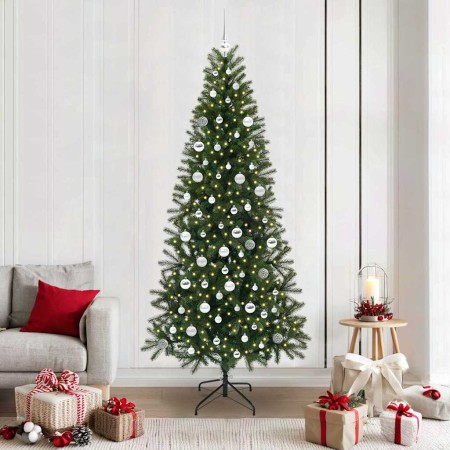 Árbol de Navidad artificial con 300 LED Verde 210 cm PE y PVC en Decoración Festiva y Estacional | Comprar online en Foru.es