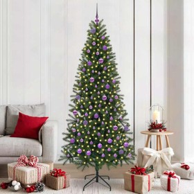 Árbol de Navidad artificial con 300 LED Verde 210 cm PE y PVC en Decoración Festiva y Estacional | Comprar online en Foru.es