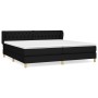 Cama box spring con colchón tela negro 200x200 cm de vidaXL, Camas y somieres - Ref: Foro24-3127071, Precio: 610,61 €, Descue...