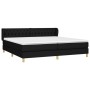 Cama box spring con colchón tela negro 200x200 cm de vidaXL, Camas y somieres - Ref: Foro24-3127071, Precio: 610,61 €, Descue...