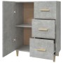 Aparador de madera contrachapada gris hormigón 69,5x34x90 cm de vidaXL, Aparadores - Ref: Foro24-812172, Precio: 81,83 €, Des...