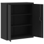Armario archivador de acero negro 90x40x105 cm en Armarios archivadores | Comprar online en Foru.es
