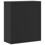 Armario archivador de acero negro 90x40x105 cm en Armarios archivadores | Comprar online en Foru.es