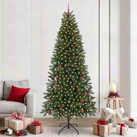 Árbol de Navidad artificial con 300 LED Verde 240 cm PE y PVC en Decoración Festiva y Estacional | Comprar online en Foru.es