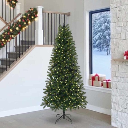 Árbol de Navidad artificial con 300 LED Verde 240 cm PE y PVC en Decoración Festiva y Estacional | Comprar online en Foru.es