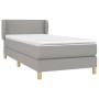 Cama box spring con colchón tela gris claro 80x200 cm de vidaXL, Camas y somieres - Ref: Foro24-3126597, Precio: 287,74 €, De...